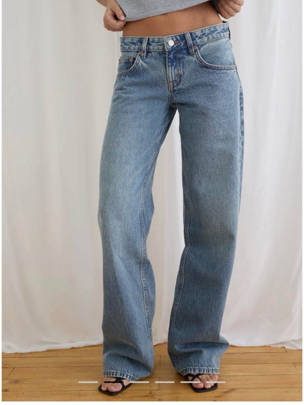 Motel Rocks - low rise parallel straight jeans
